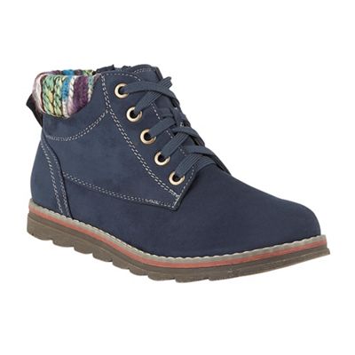 Lotus Blue 'Sequoia' lace up ankle boots